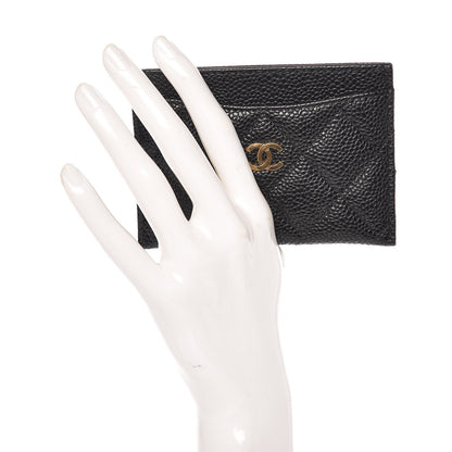Chanel Caviar Quilted Card Holder Black 2 of 9