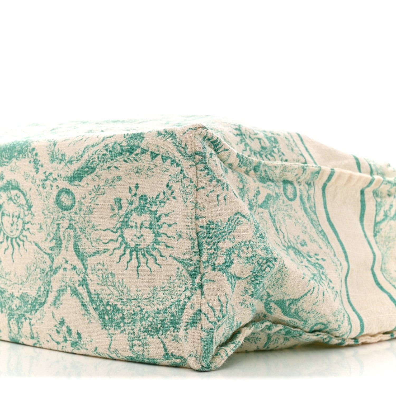 Christian Dior Canvas Dioriviera Toile de Jouy Soleil Tote Aquamarina 9 of 13