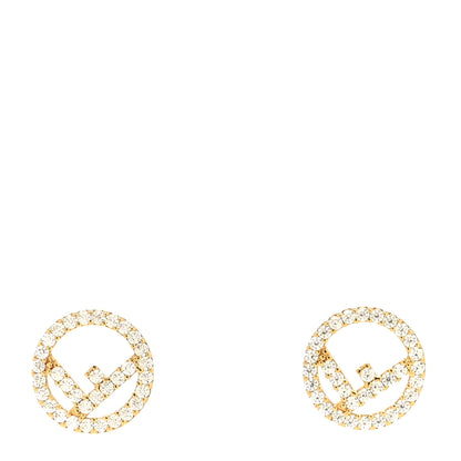 Fendi Metal Crystal F is Fendi Earrings Gold 1 of 4