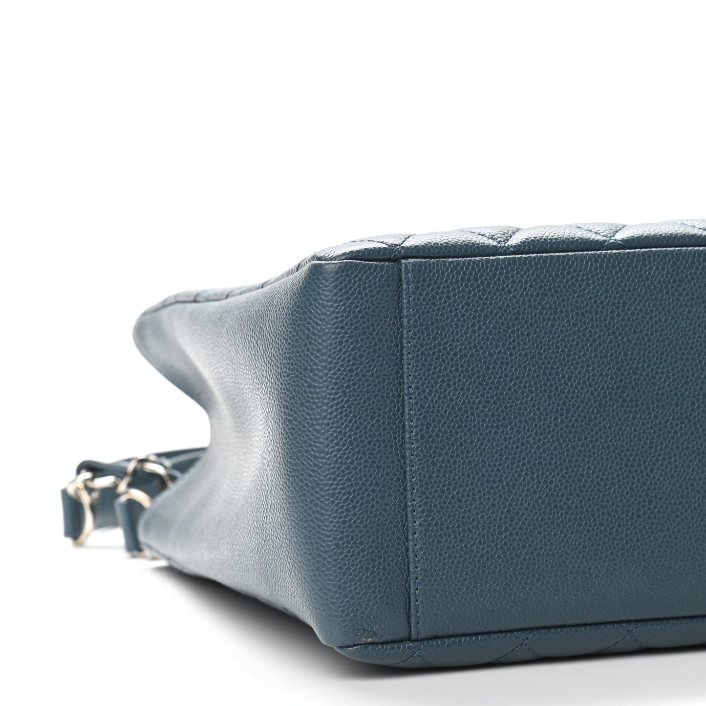 Caviar Quilted Grand Shopping Tote GST Blue
