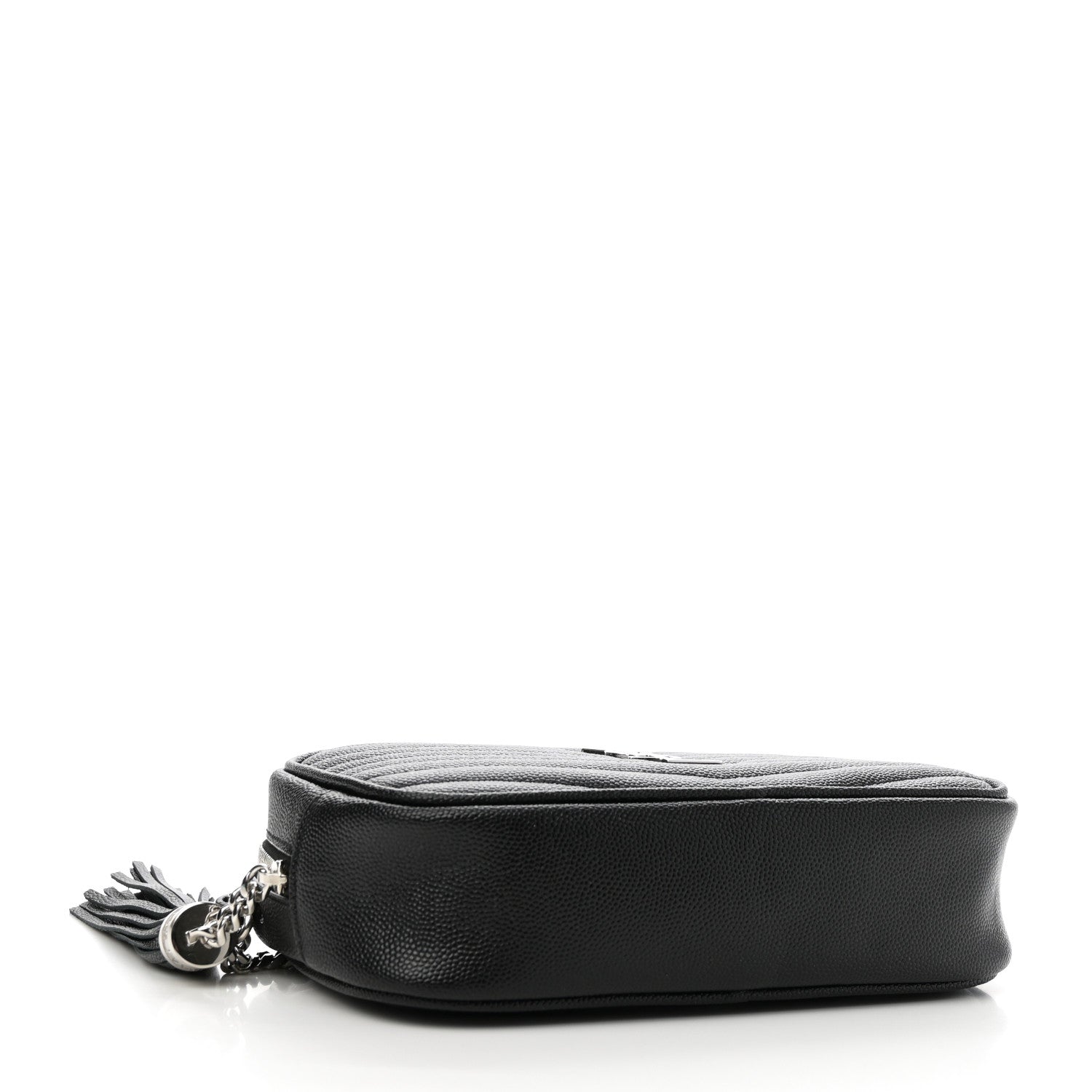 Saint Laurent Grain De Poudre Matelasse Monogram Mini Lou Camera Bag Black 4 of 11