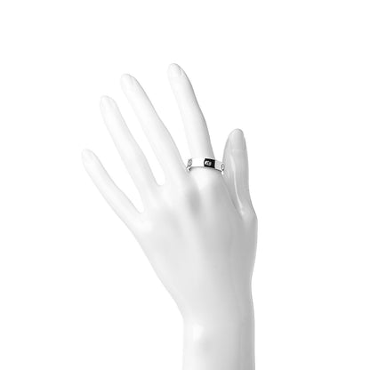 Cartier 18K White Gold 3 Diamond 5.5mm LOVE Ring 63 10.25 2 of 6