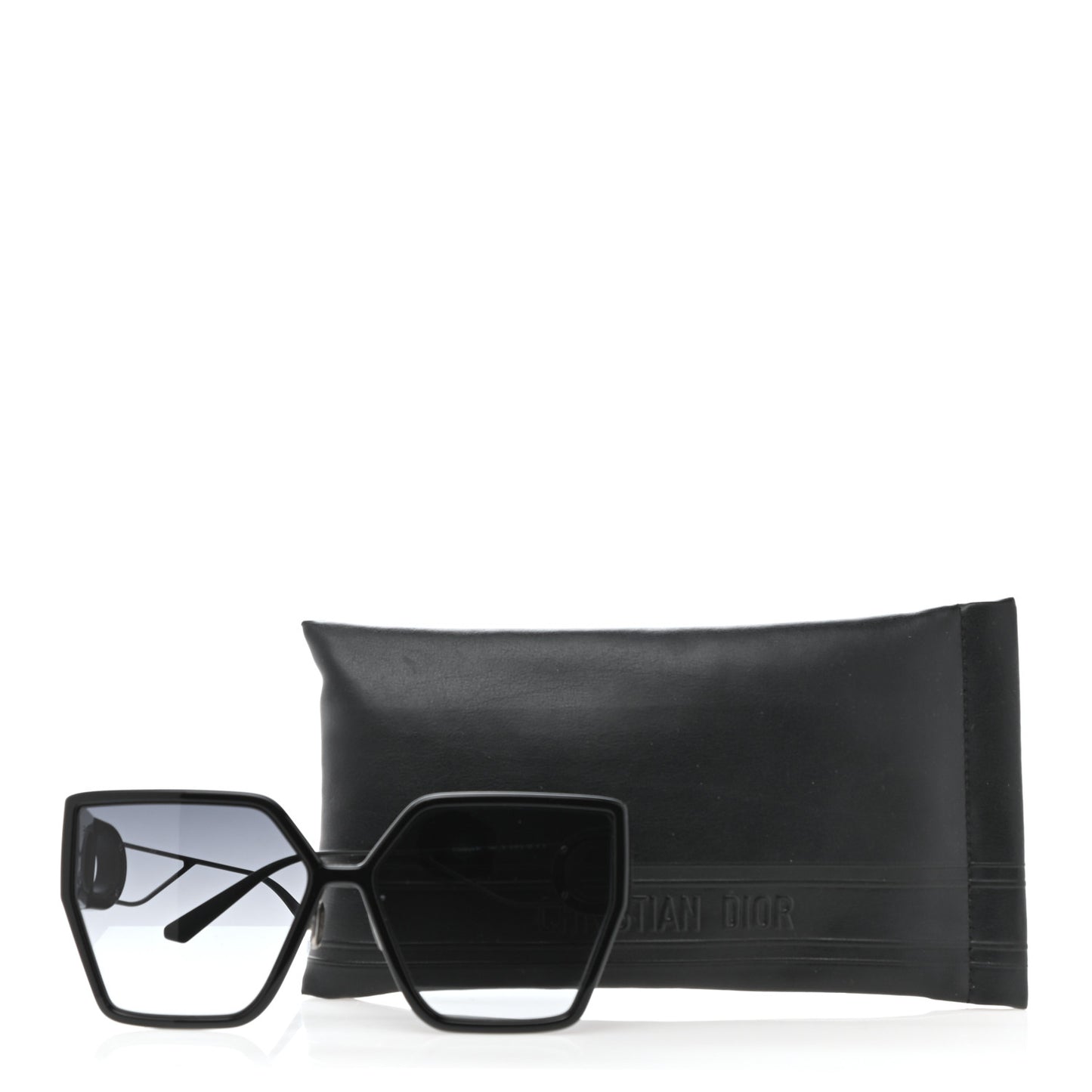 Square 30 Montaigne Sunglasses Black