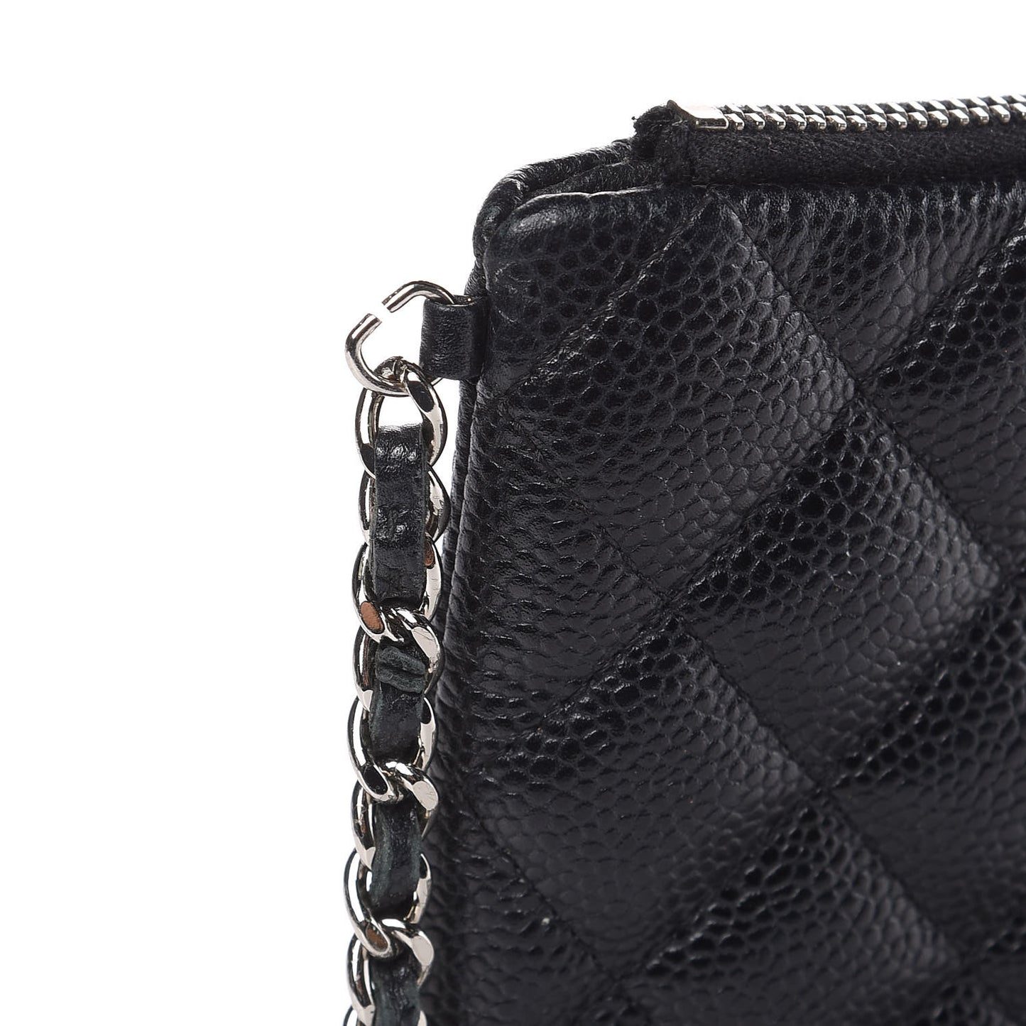 Caviar Quilted Daily Zip Crossbody Bag Black