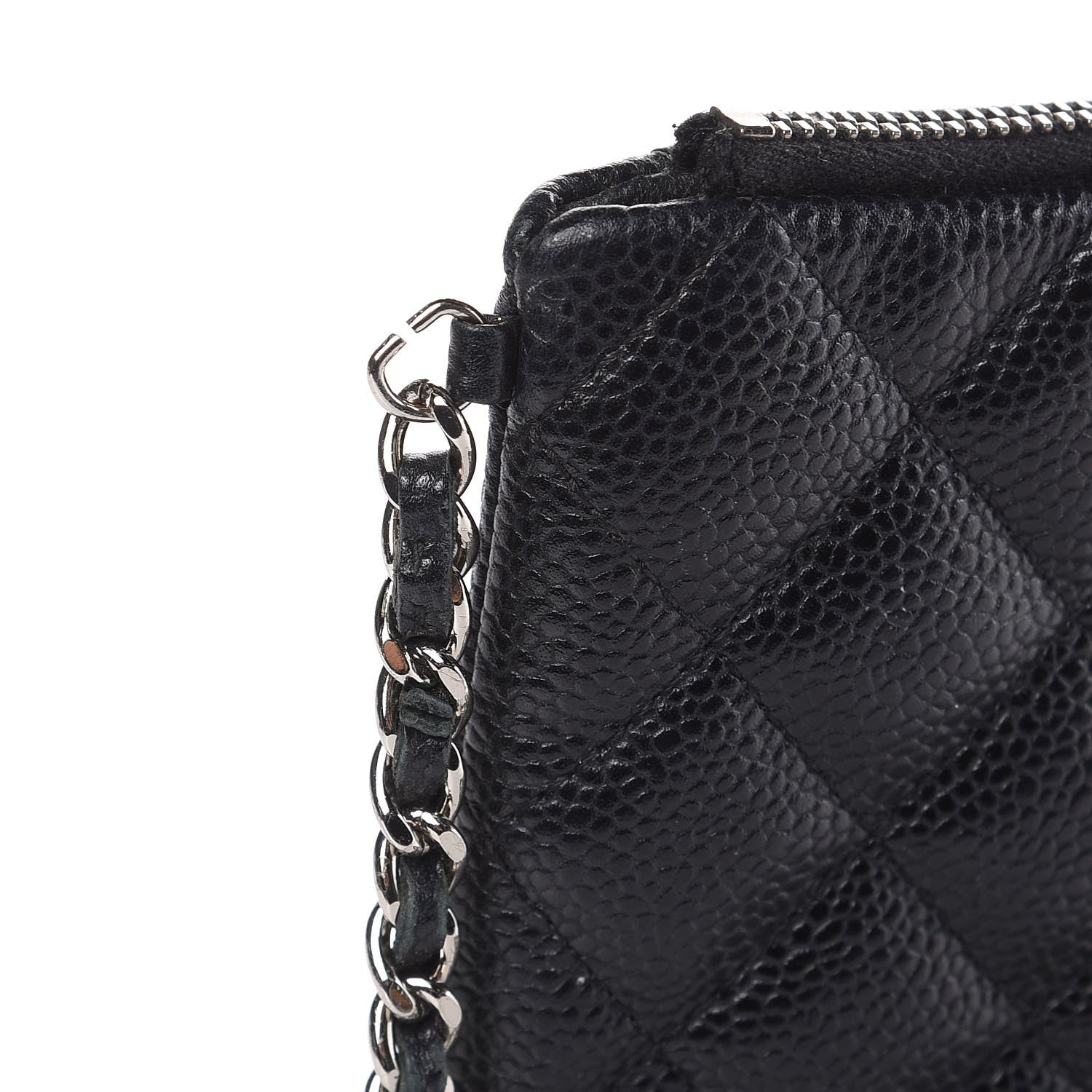 Chanel Caviar Quilted Daily Zip Crossbody Bag Black 10 of 11