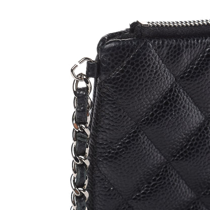 Chanel Caviar Quilted Daily Zip Crossbody Bag Black 10 of 11