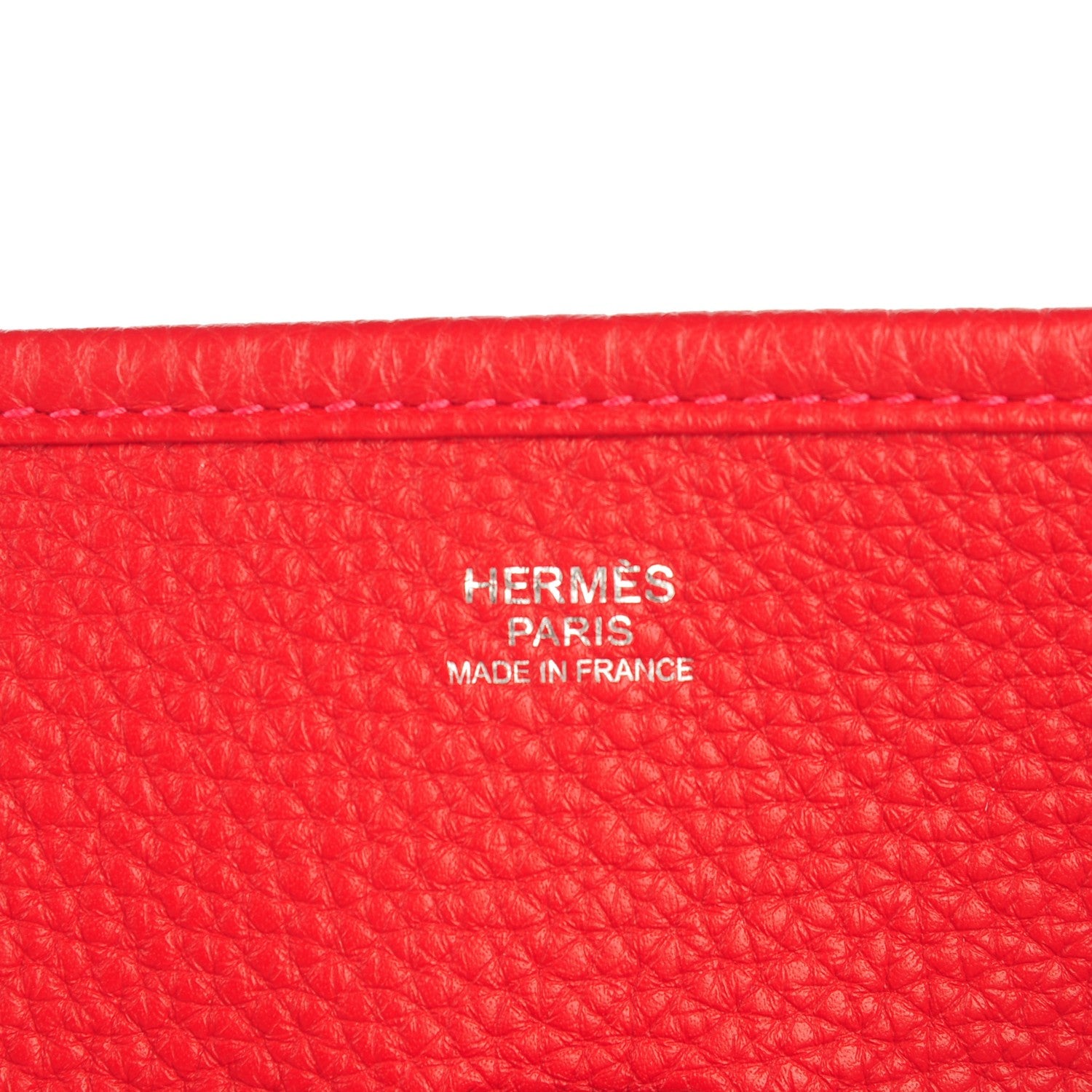 Hermes Taurillon Clemence Evelyne III GM Rouge Casaque 8 of 11