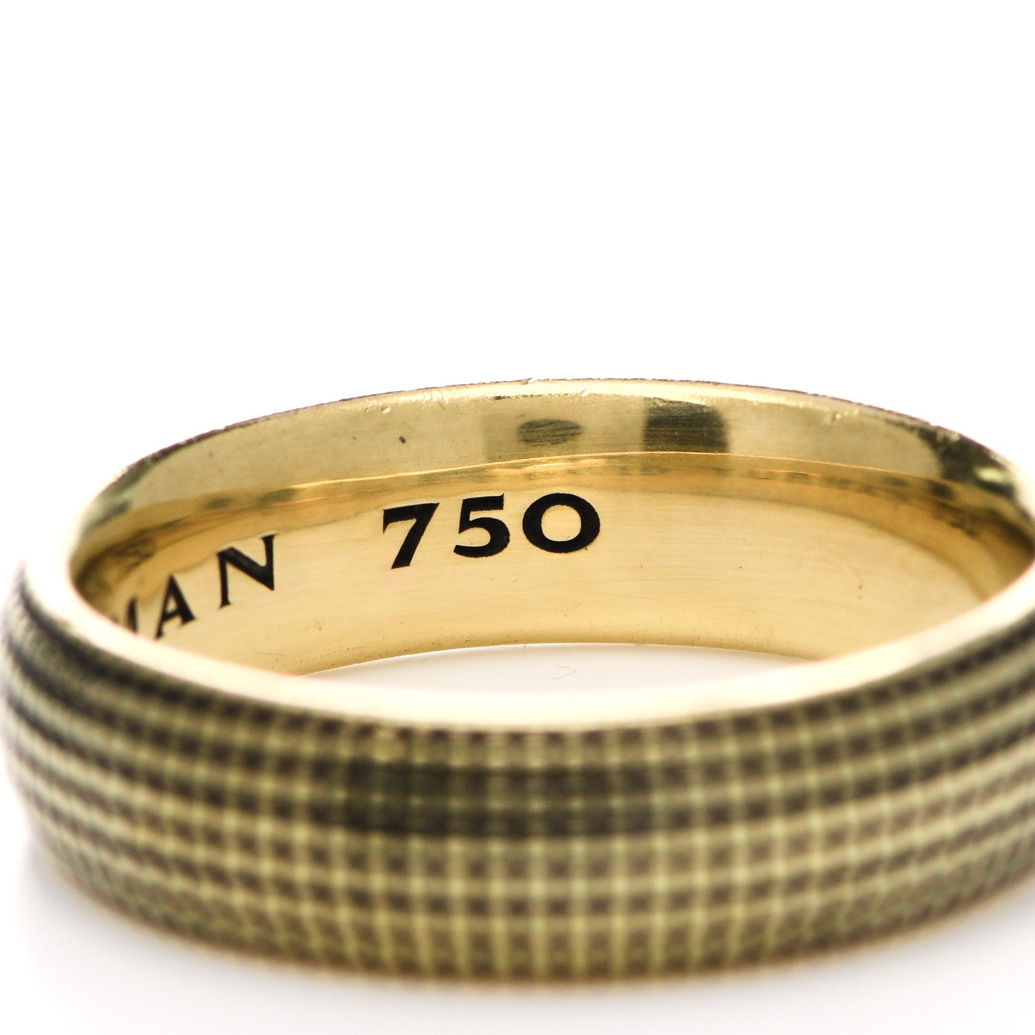 David Yurman 18K Yellow Gold 6mm Mens Sky Band Ring 60 9 6 of 6