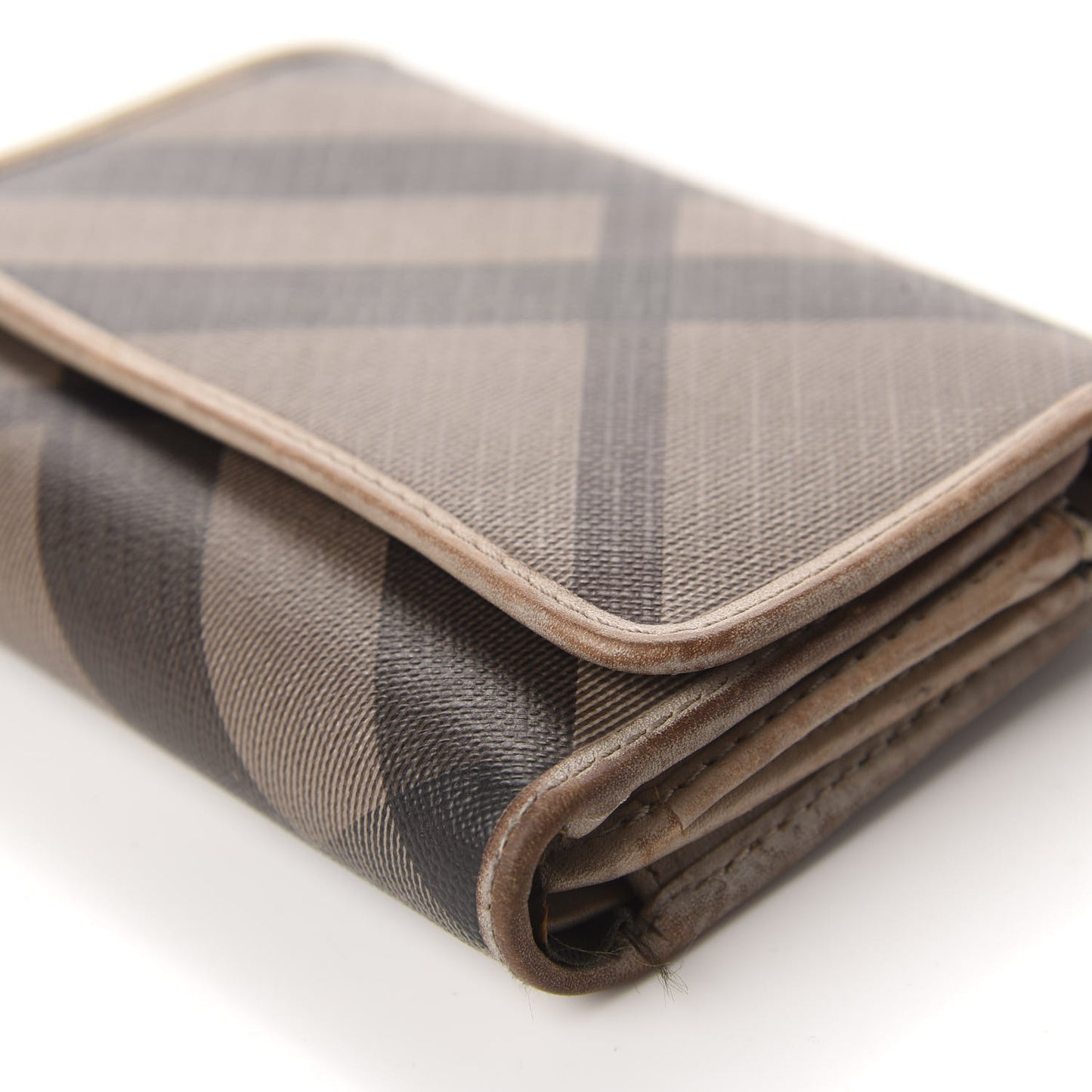 Smoked Check Medium Bellfield ID Wallet Trench