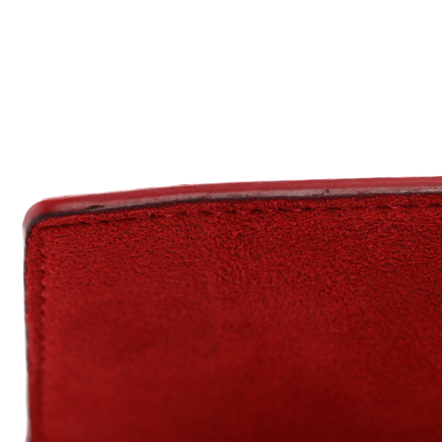 Damier Ebene Caissa Clutch Cherry