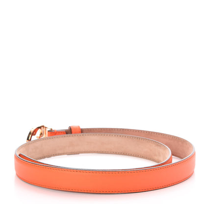 Gucci Moon Calfskin Interlocking G 25mm Belt 90 36 Vibrant Orange 3 of 5