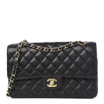 Chanel Caviar Quilted Medium Double Flap Black 1 of 13