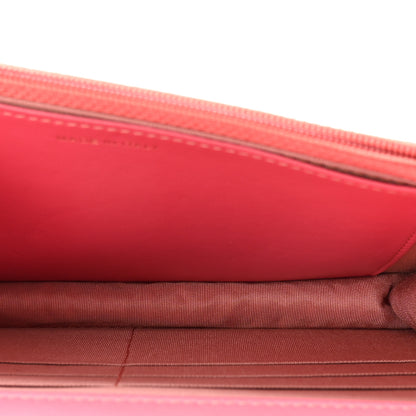 Chanel Wool Tweed Lambskin Quilted Chanel 19 Wallet On Chain WOC Coral Pink 5 of 11