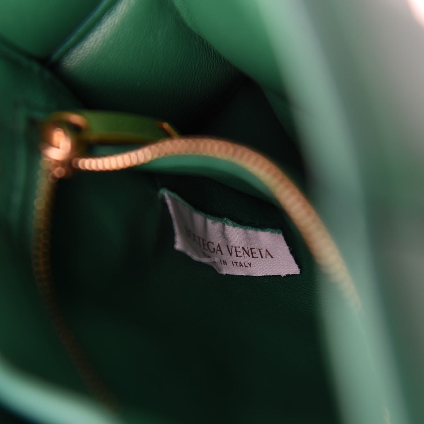 Lambskin Maxi Intreccio Padded Chain Cassette Crossbody Bag Racing Green
