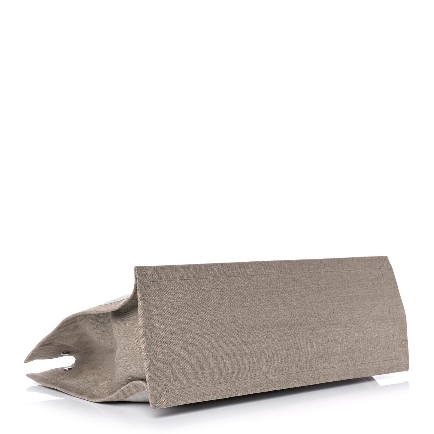Linen Calfskin Rive Gauche Tote Optic White