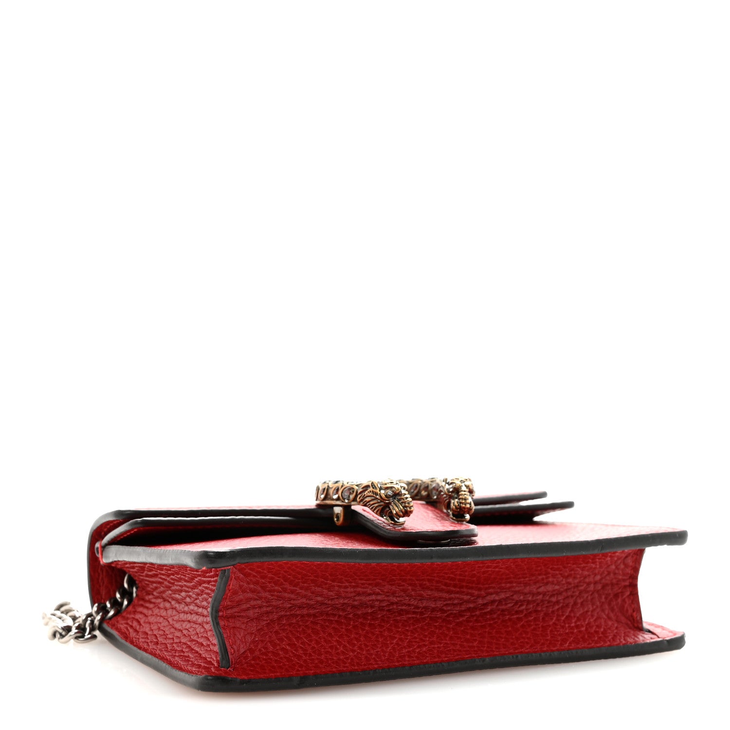 Gucci Calfskin Super Mini Dionysus Shoulder Bag Hibiscus Red 4 of 9