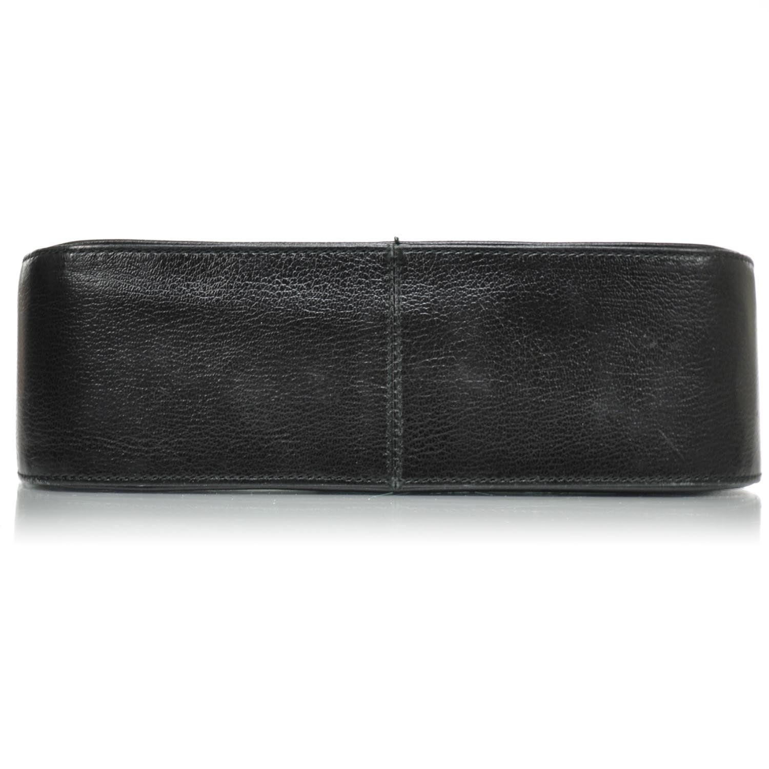 FASHIONPHILE SALVATOREFERRAGAMOLeatherGanciniShoulderBagBlack 6 of 9