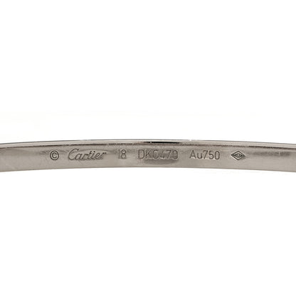 Cartier 18K White Gold Small LOVE Bracelet 18 3 of 7