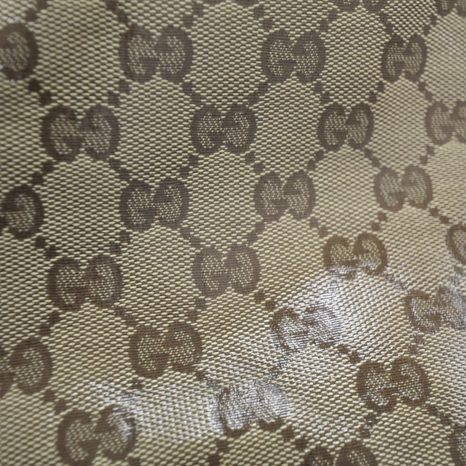 Gucci Crystal Monogram Medium Babouska Shopping Tote Dark Brown 10 of 10