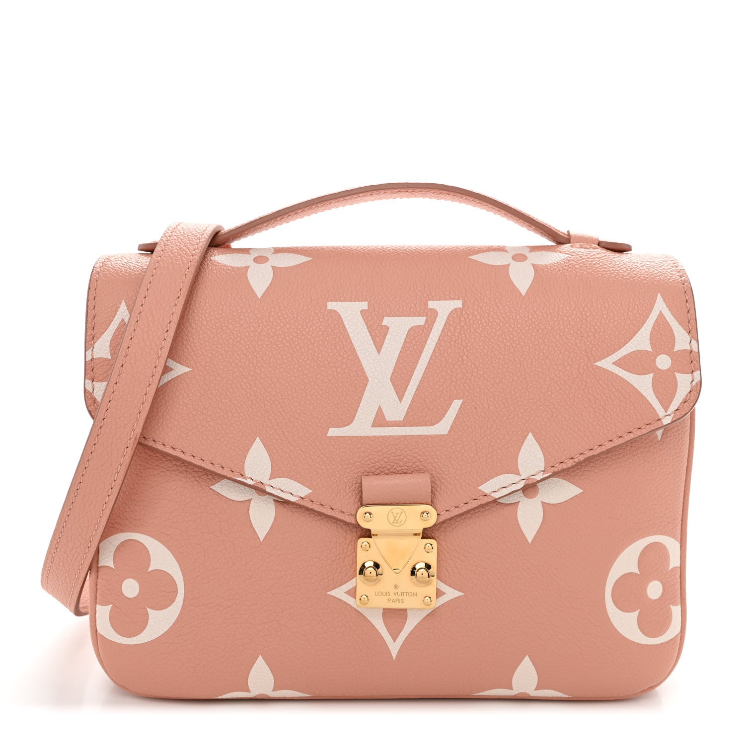 Louis Vuitton LOUIS VUITTON Empreinte Monogram Giant Pochette Metis Rose Trianon Cream 1 of 9