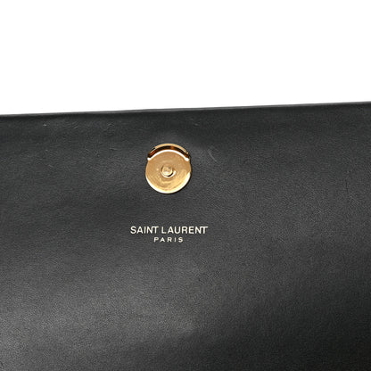 Saint Laurent Smooth Calfskin Medium Classic Monogram Kate Tassel Satchel Black 9 of 9