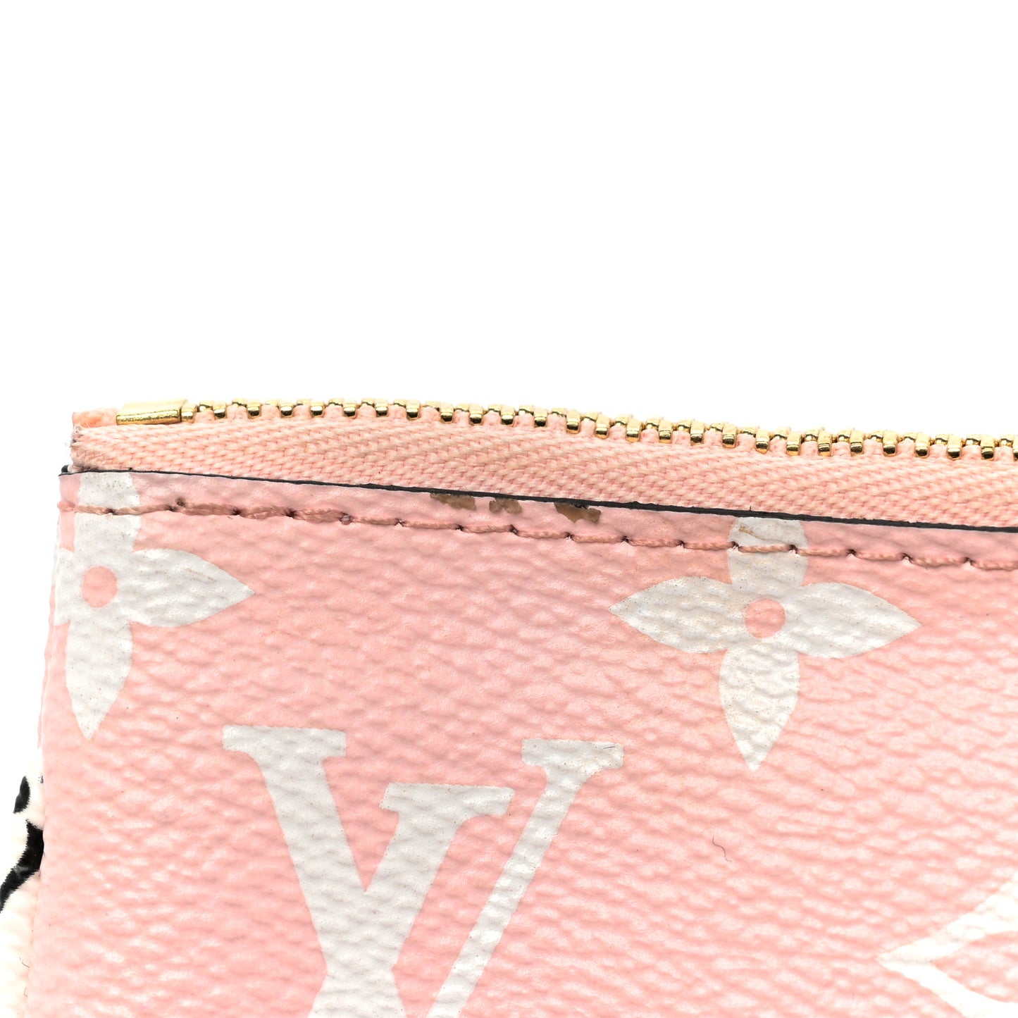 Monogram Giant Double Zip Pochette Rouge