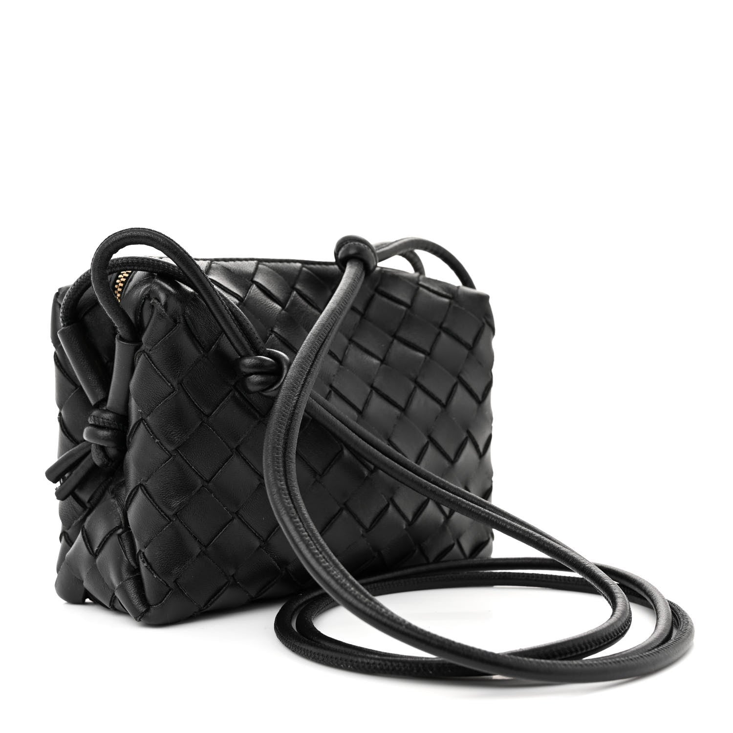 Bottega Veneta Nappa Intrecciato Mini Loop Camera Bag Black 3 of 10