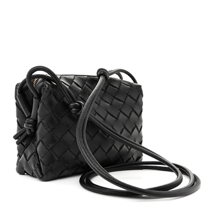 Bottega Veneta Nappa Intrecciato Mini Loop Camera Bag Black 3 of 10
