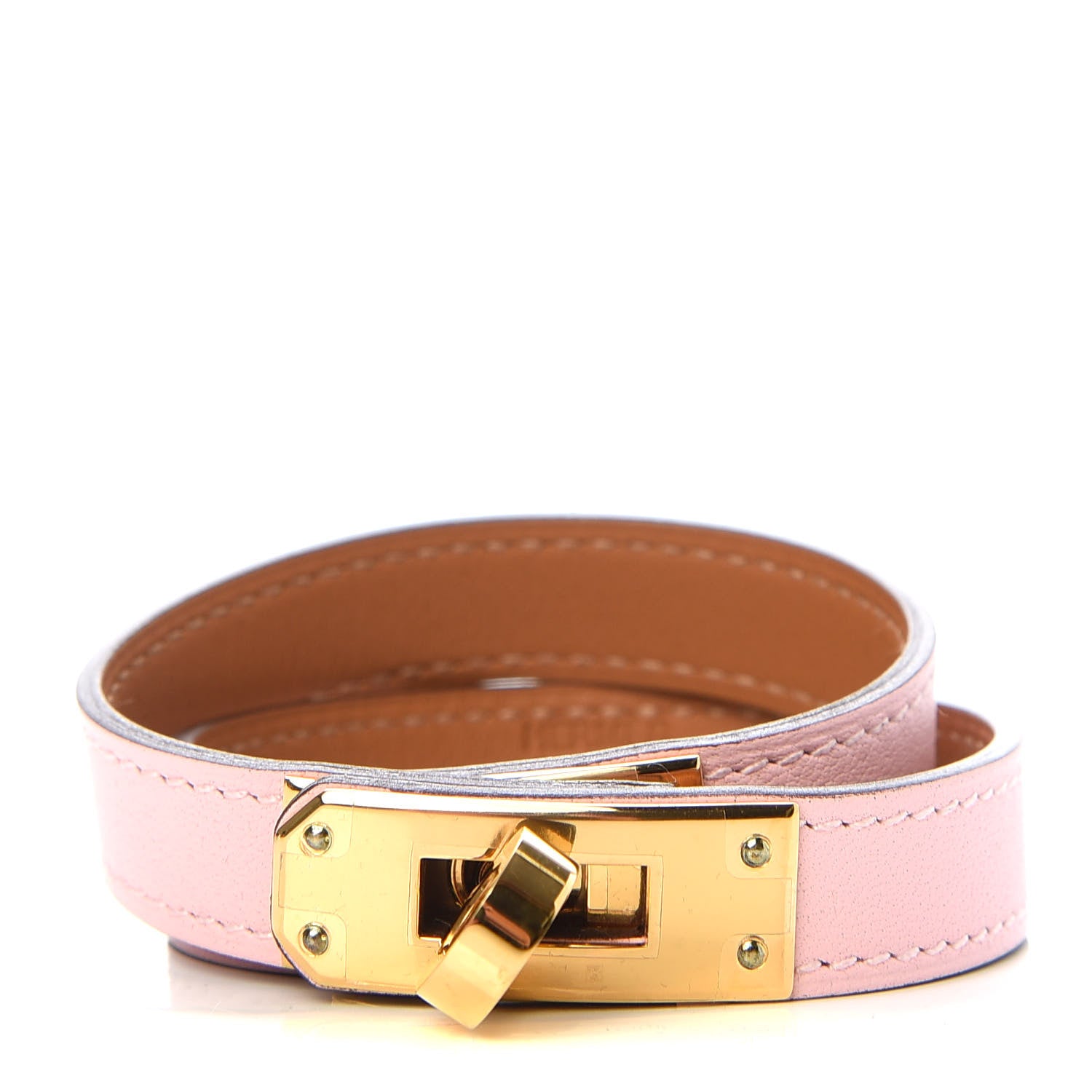 Hermes Swift Kelly Double Tour Bracelet T2 Rose Sakura 1 of 7