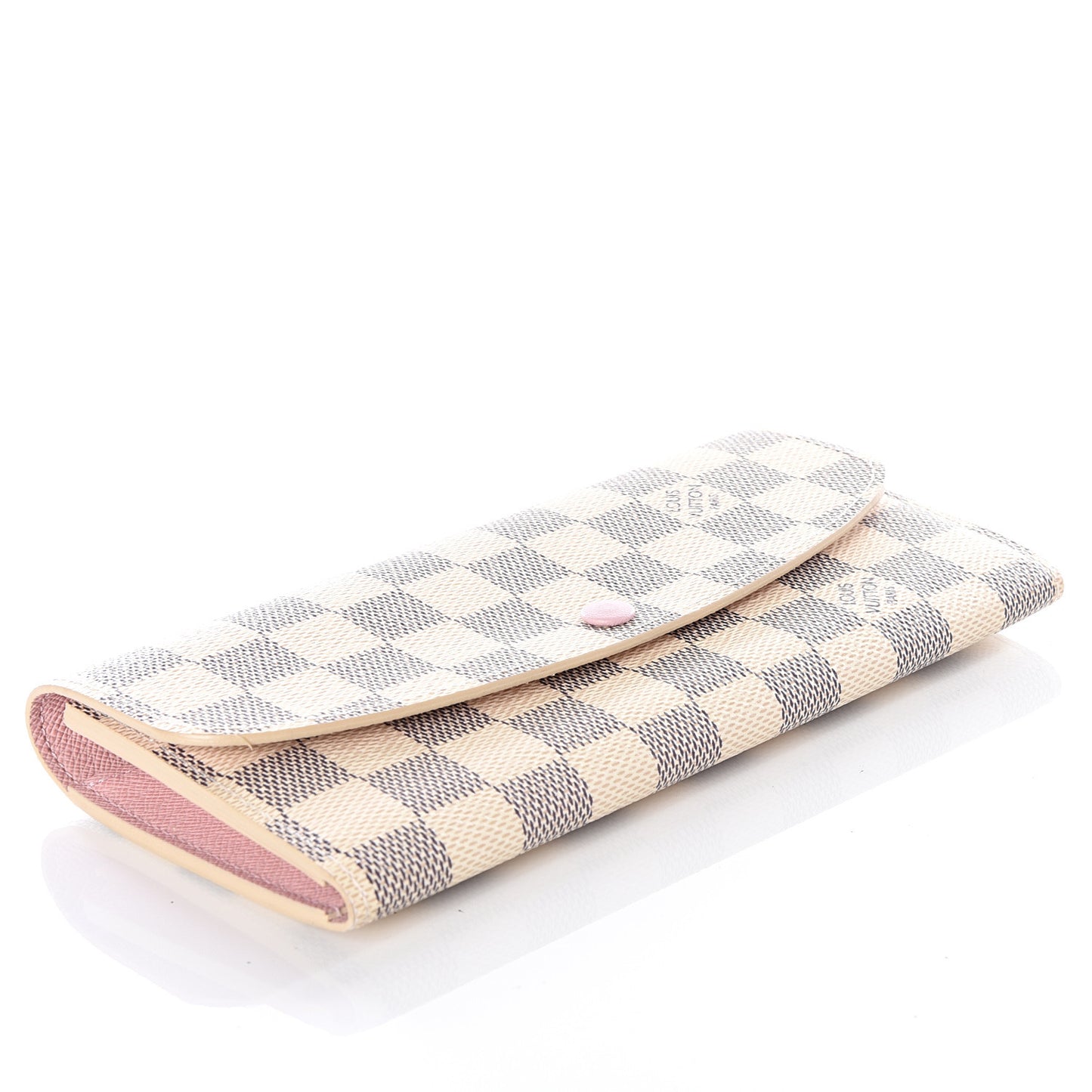 Damier Azur Emilie Wallet Rose Ballerine