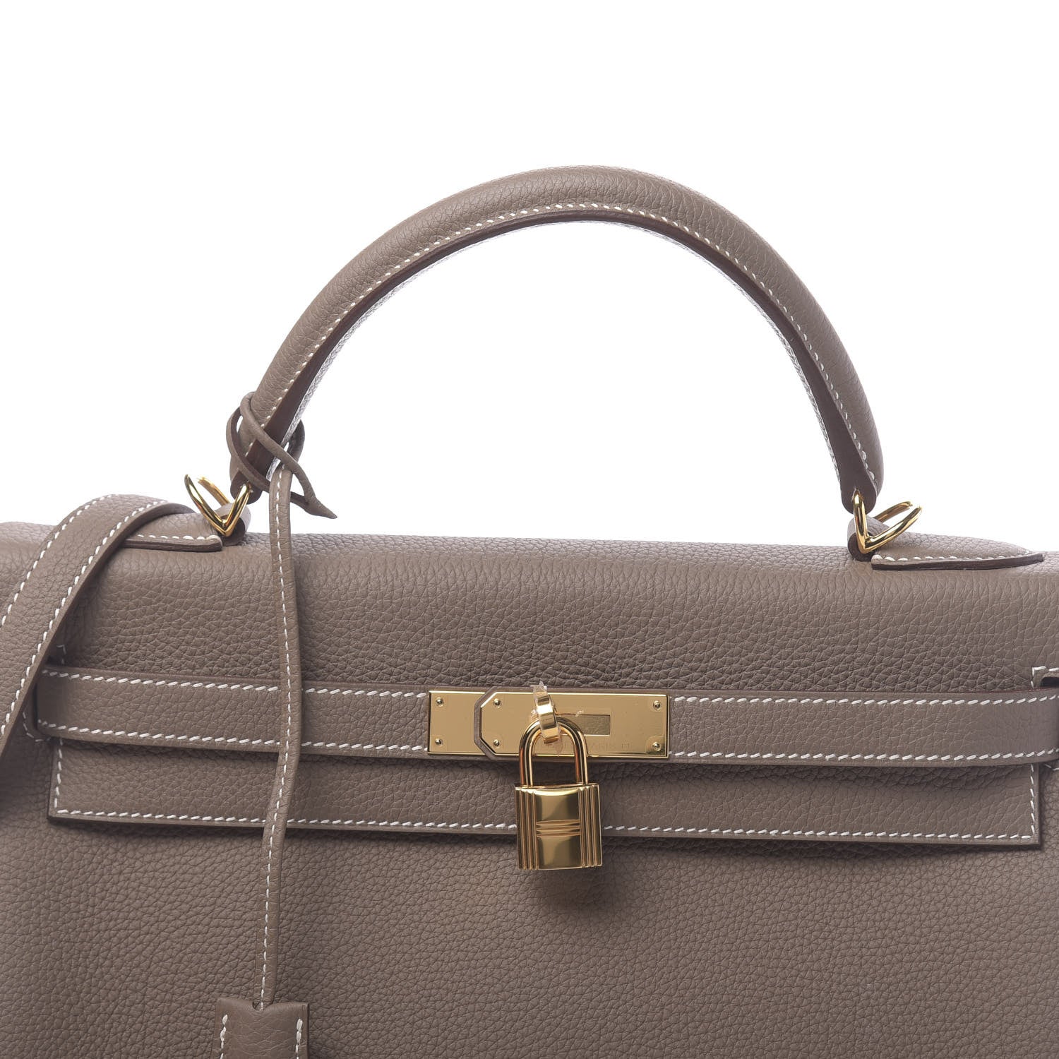 Hermes Togo Kelly Retourne 32 Etoupe 11 of 12