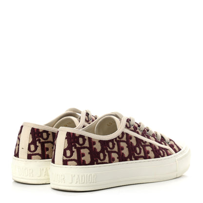 Christian Dior Canvas Oblique Walk'N'Dior Low Top Sneakers 37 Deep Amaranth 4 of 9