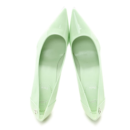 Christian Louboutin Patent Sporty Kate 85 Pumps 39 Studio Green 2 of 9