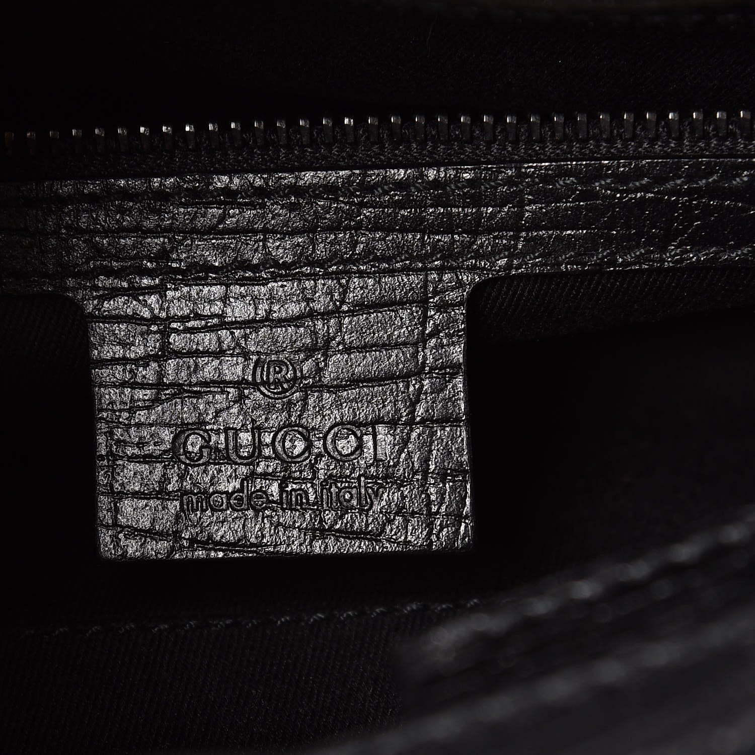 Gucci Monogram Wood Handle Frame Doctor Bag Black 6 of 9