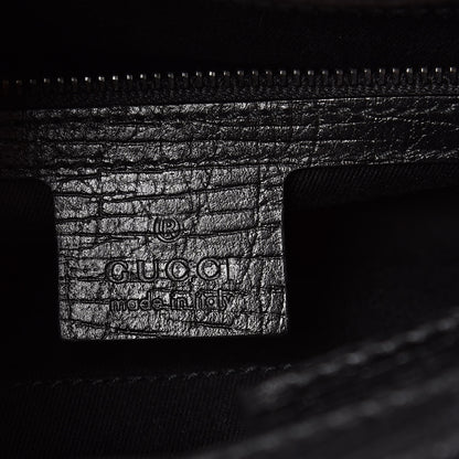 Gucci Monogram Wood Handle Frame Doctor Bag Black 6 of 9