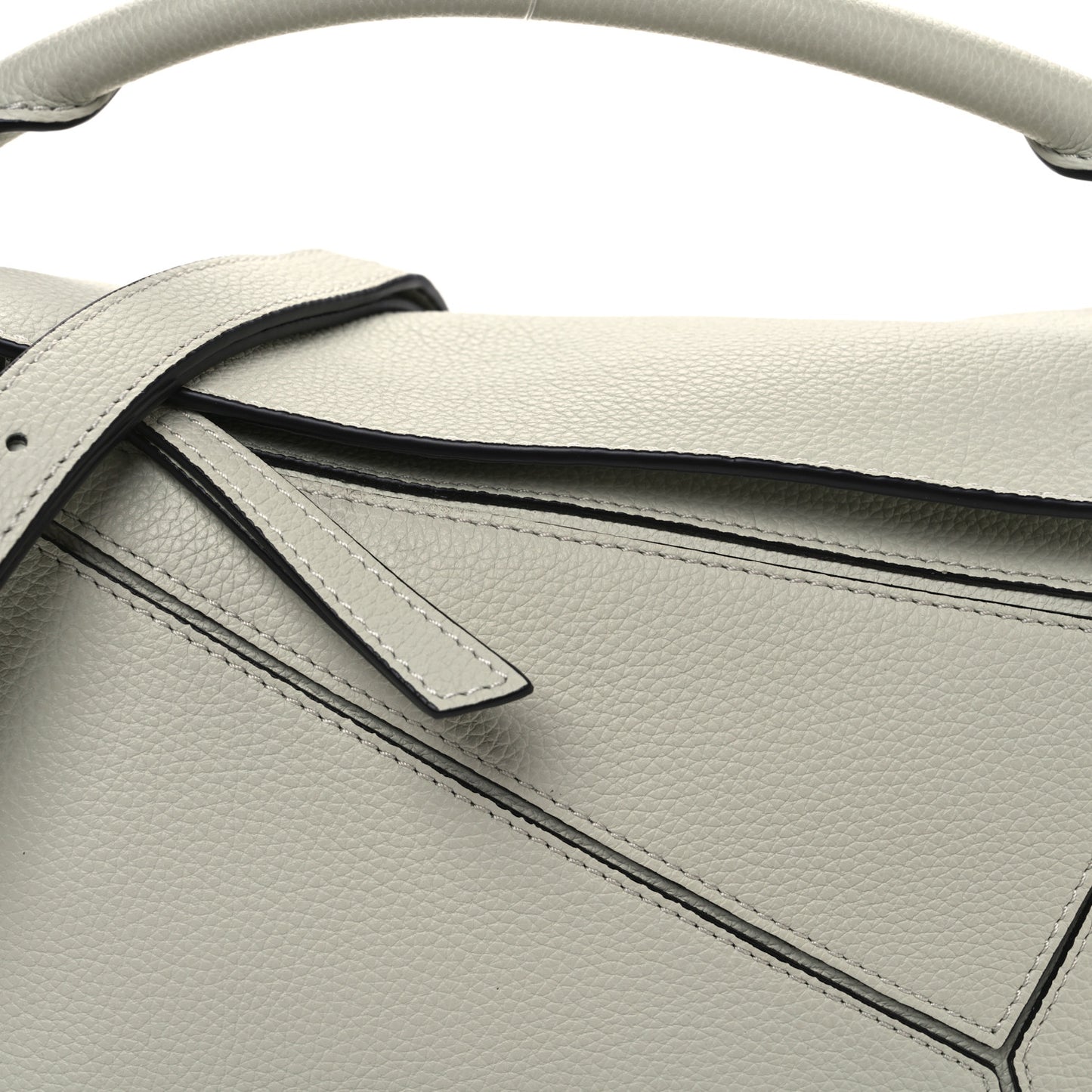 Grained Calfskin Small Puzzle Bag Light Celadon
