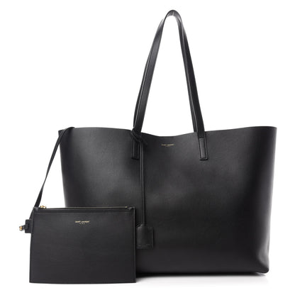 Saint Laurent Calfskin Large Shopping Tote Black 1 of 10