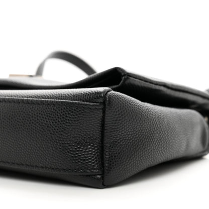 Saint Laurent Grain De Poudre Monogram Toy West Hollywood Fold-Over Bag Black 10 of 10