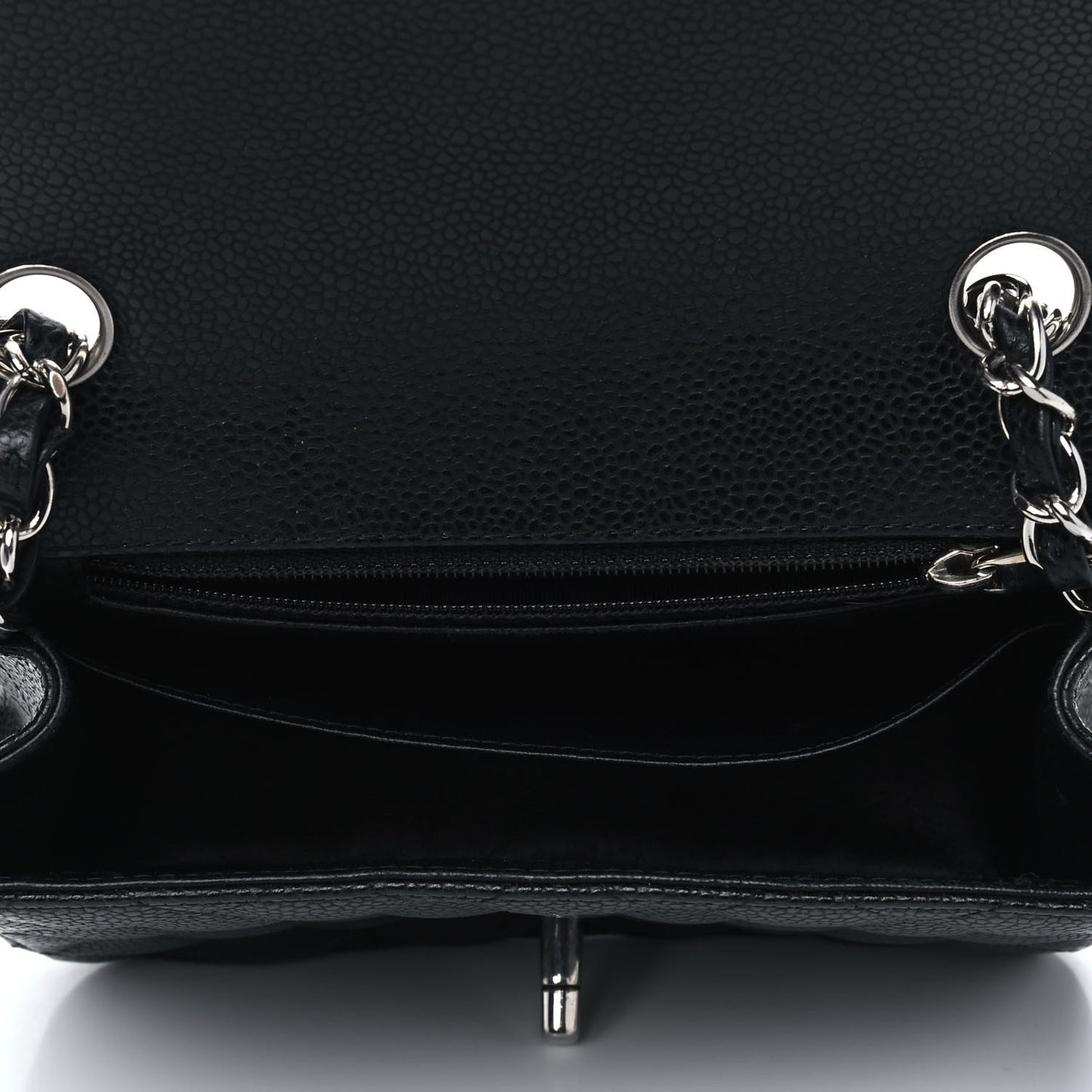 Caviar Quilted Mini Square Flap Black