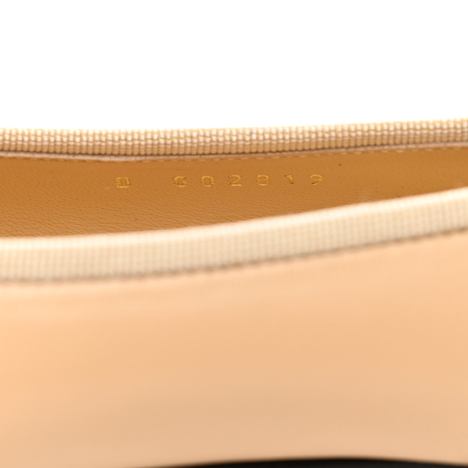 Chanel Lambskin Cap Toe CC Ballerina Flats 36.5 Beige Black 8 of 9