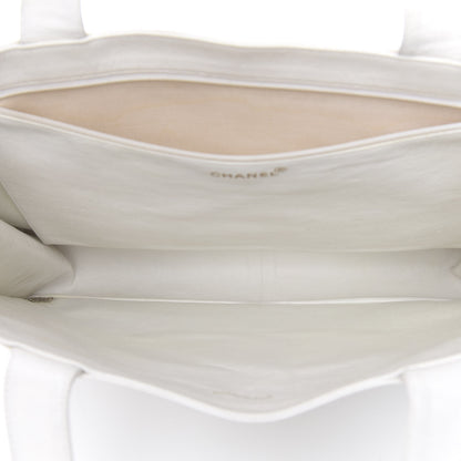 Chanel Caviar CC Tote White 4 of 16
