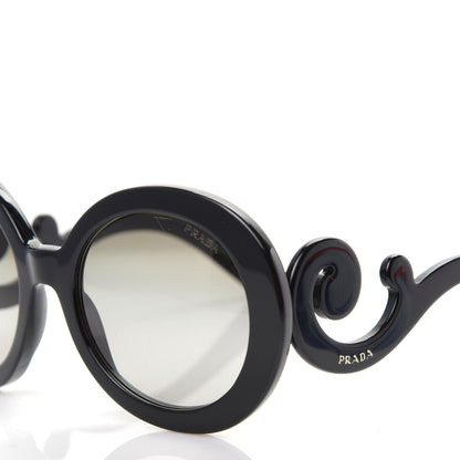 Prada Baroque Sunglasses SPR 27N Black 7 of 8