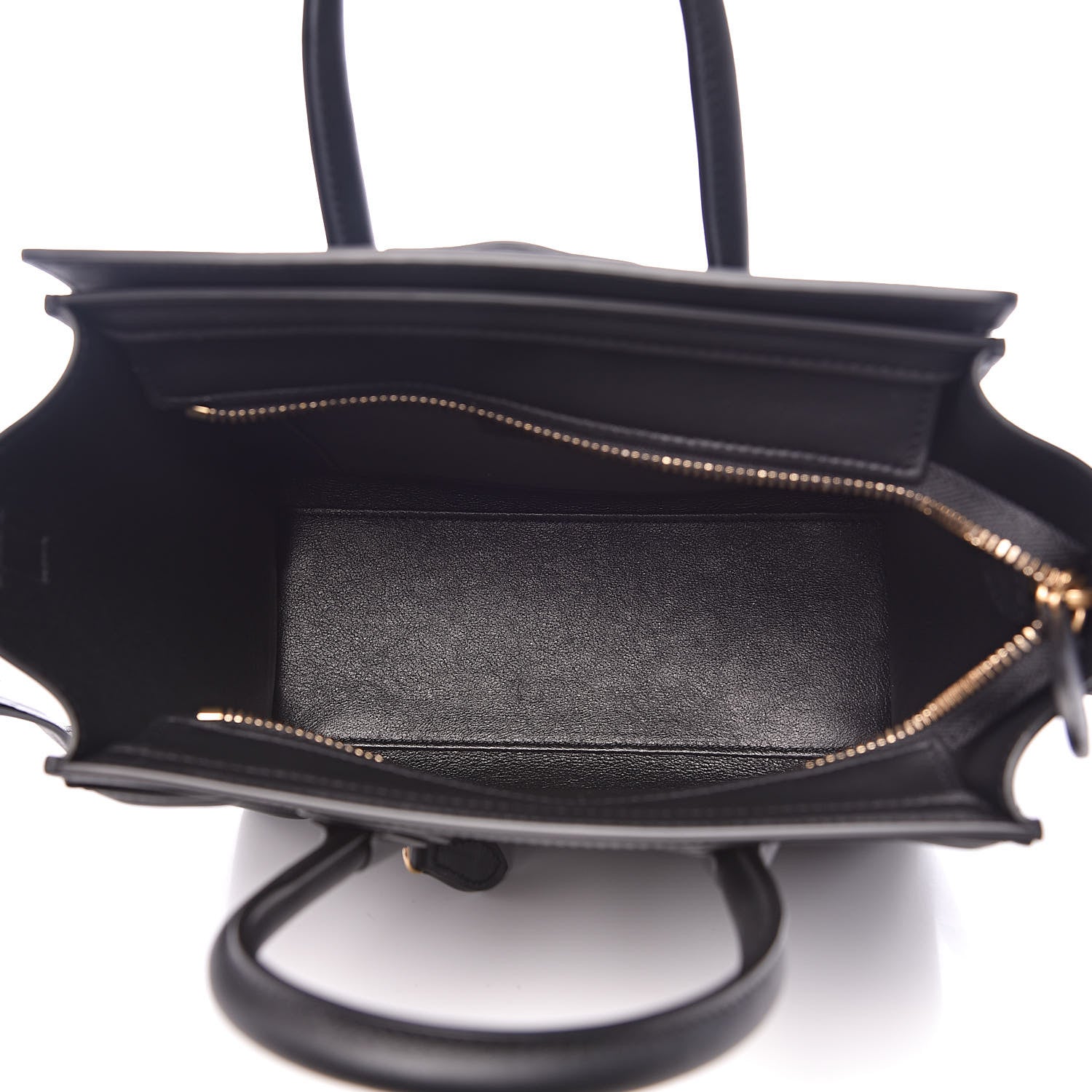 Celine Smooth Calfskin Nano Luggage Black 5 of 11