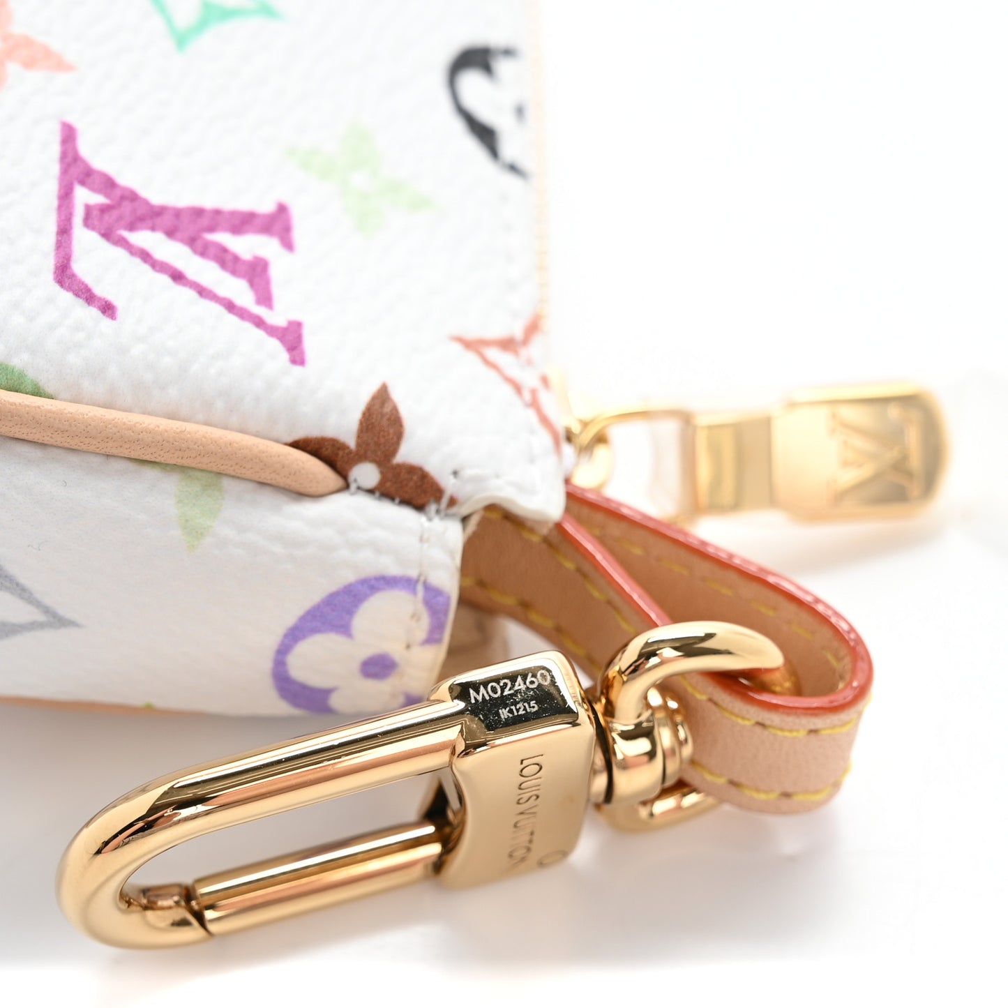 LV X TM Monogram Multicolor Micro Pochette White