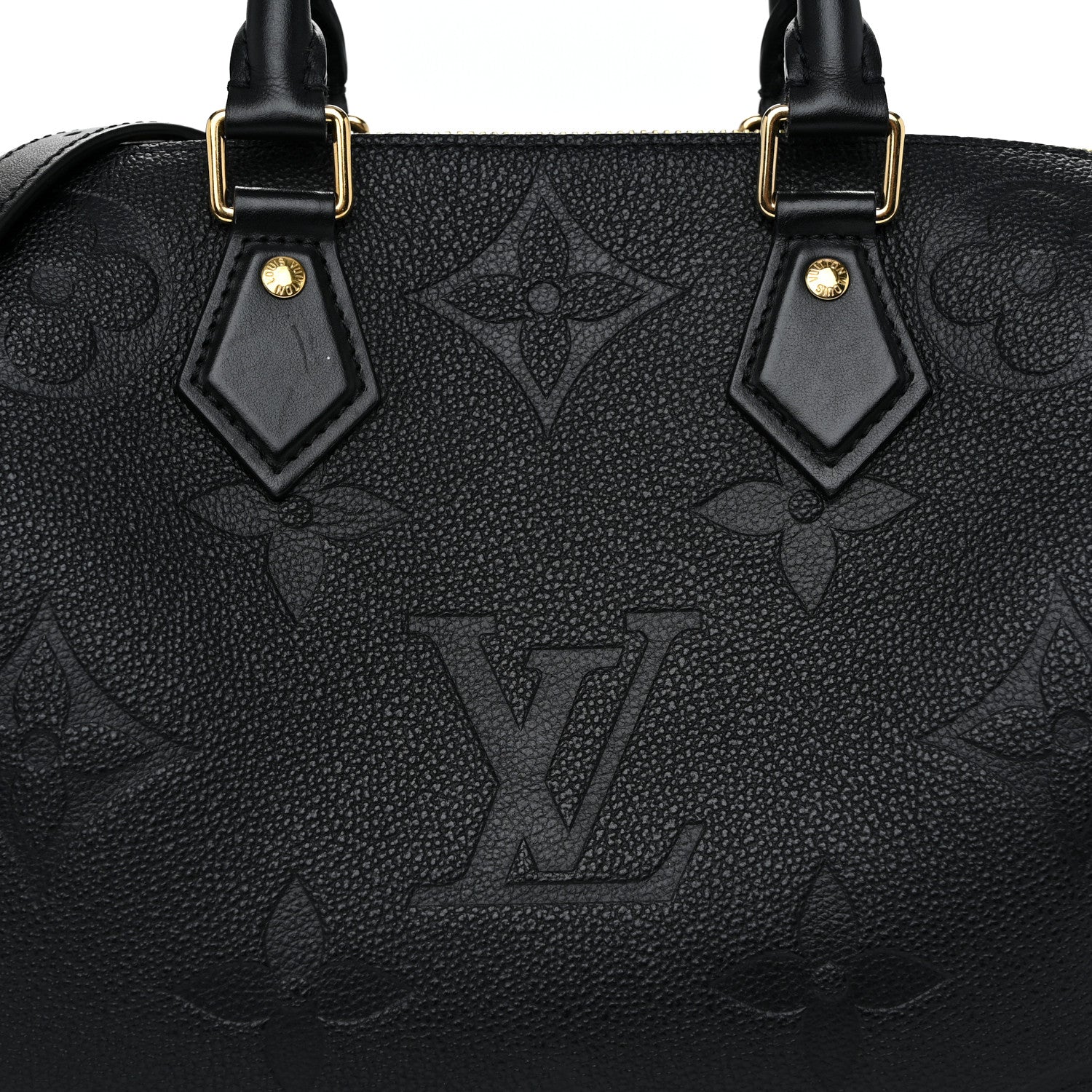 Louis Vuitton Empreinte Monogram Giant Speedy Bandouliere 25 Black 7 of 11