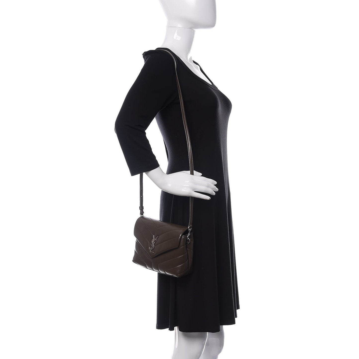 Calfskin Y Quilted Monogram Toy Loulou Crossbody Bag Faggio