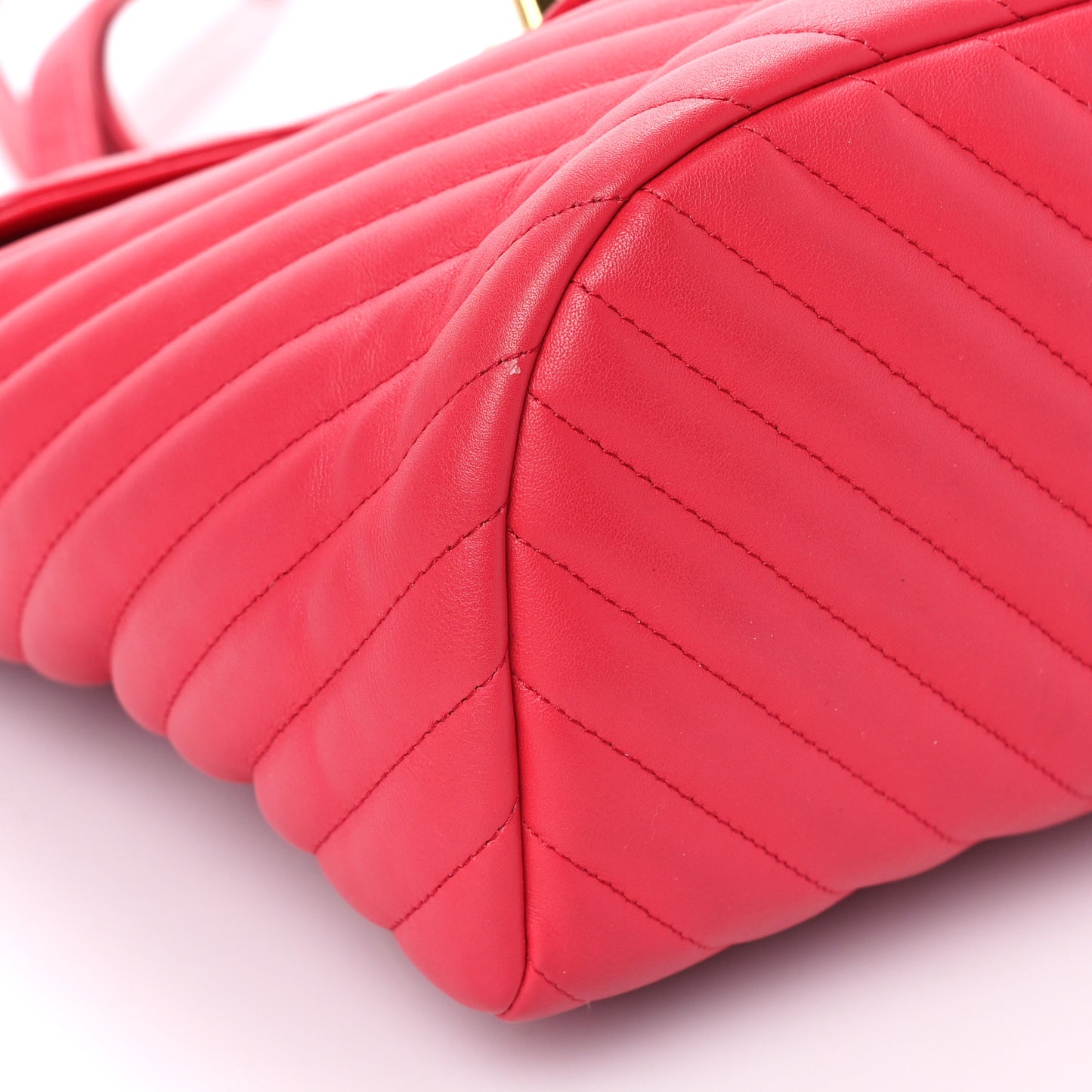 Lambskin Chevron Quilted Small Urban Spirit Backpack Pink