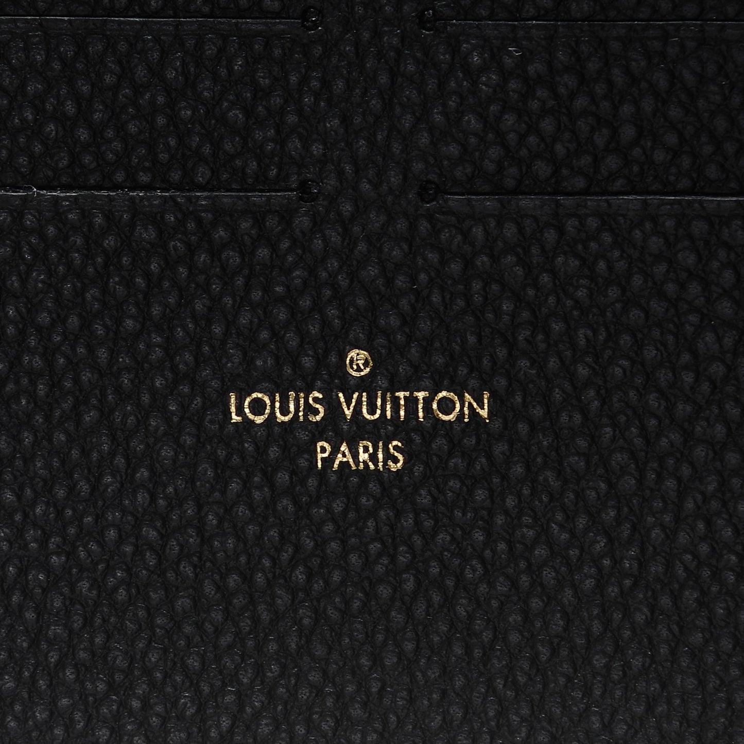 Calfskin Felicie Chain Wallet Card Holder Insert Black