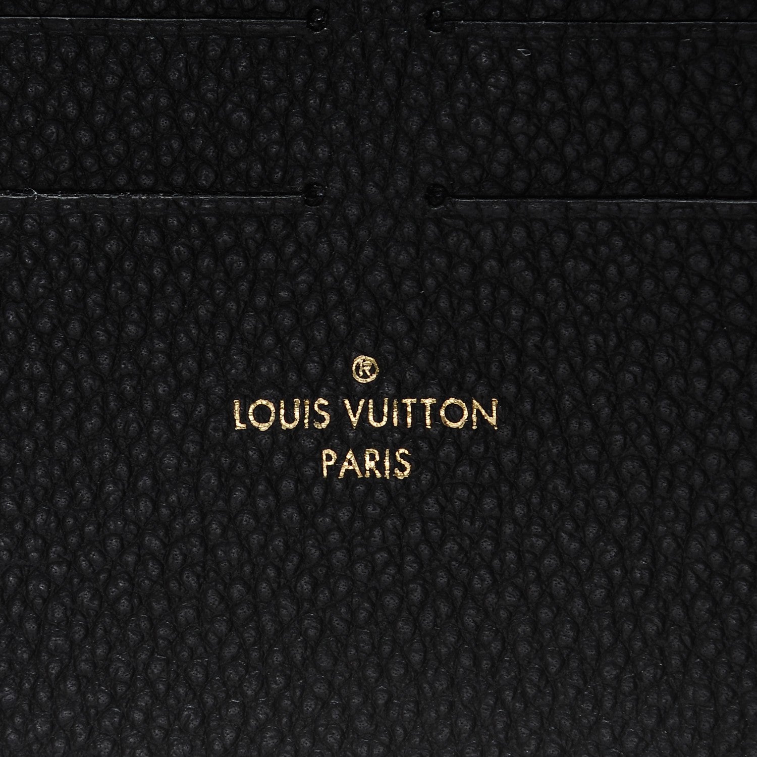 Louis Vuitton Calfskin Felicie Chain Wallet Card Holder Insert Black 6 of 6