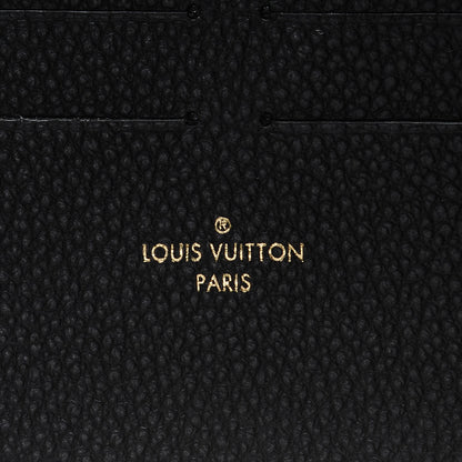 Louis Vuitton Calfskin Felicie Chain Wallet Card Holder Insert Black 6 of 6